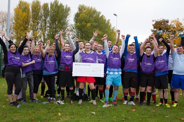 Coatbridge woman raises grand sum for epilepsy charity through football fundraiser